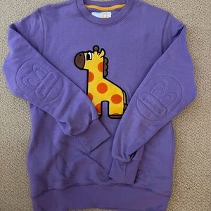 Authentic Pancoat sweater giraffe purple size S